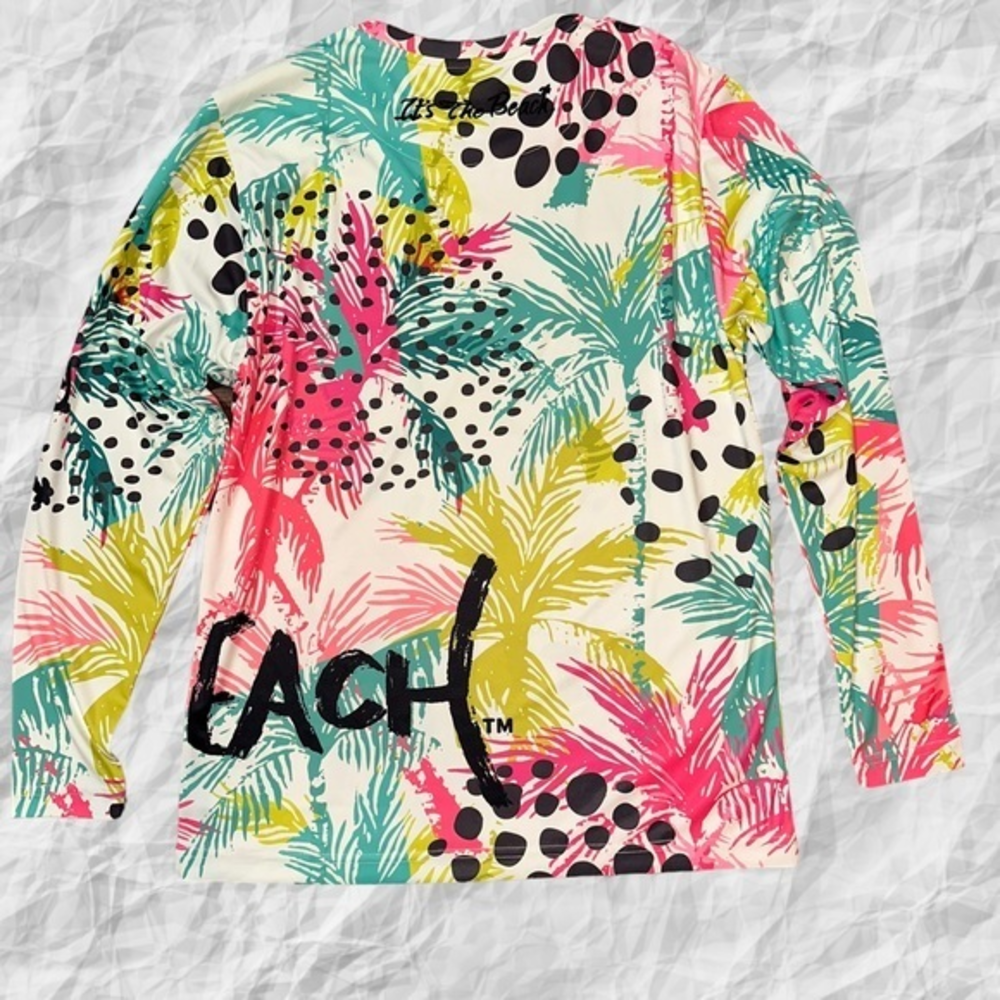 It’s the Beach‎ 50UPF Swim Shirt Palm Tree size Medium
